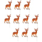 10pcs Weihnachten Hirsch Cupcake Toppers Cake Dekorative Topper Partyzubehör