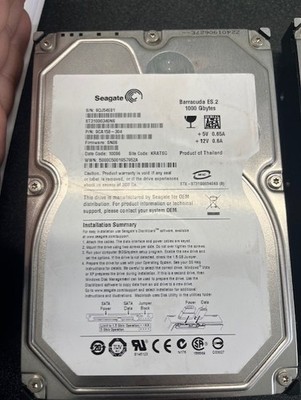 Seagate Barracuda ES.2 1TB, SATA, Internal Hard Drive (ST31000340NS)