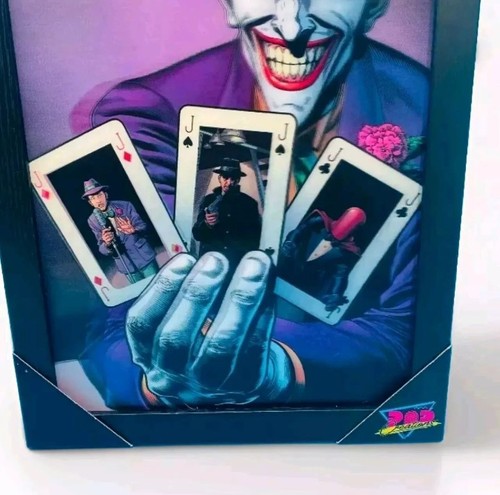 🔥 DC Comics Der Joker "Spielen🃏" 3D holografisches Bild, gerahmt, 19 Zoll x 13 Zoll - Bild 4 von 6
