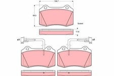 TRW Bremsbelagsatz, Scheibenbremse GDB1392 für ALFA ROMEO  passend für FIAT