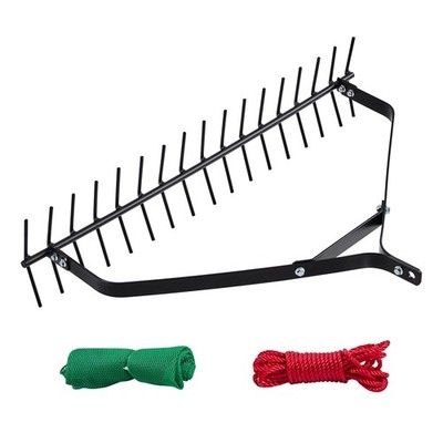 32 in Aquatic Weed Rake, 6.3 in Double Sided Lake Weed Rake, Lightweight Pond