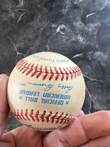 Frank Thomas AUTO Signed OML Baseball Bobby Brown ERA White Sox MLB HOF No COA - Picture 3 of 5