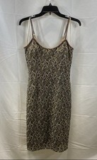 Adrianna Papell Women's Multicolor Beaded Silk Evening Dress Size 10
