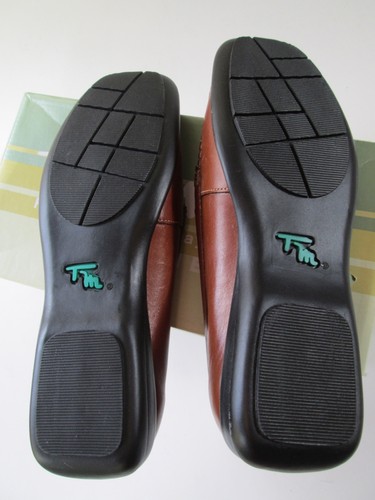 NUEVO Mocasines Thom McAn de Cuero Marrón para Mujer Talla 7.5 Cómodos Sin Cordones - Imagen 3 de 10