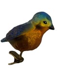 Old World Christmas Western Blue Bird Glass Clip Ornament