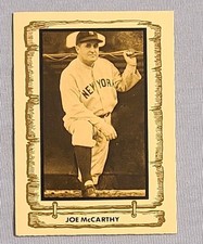 1981 Cramer Baseball Legends Series 2 #58 Joe McCarthy New York Yankees