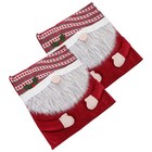 2pcs Decorative Chair Covers Christmas Cartoon Chair Covers Home Seats