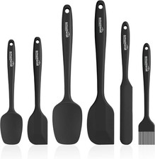 NileHome Silicone Spatula Set, 6 Pieces Food Grade Kitchen Utensils with Silicon