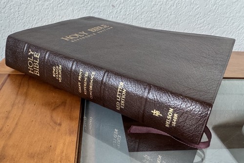 Holy Bible KJV 1976 Giant Print Red Letter Edition Nelson 554BR Indexed