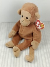 Vintage 1995 TY Beanie Baby BONGO Monkey Errors Stuffed Plush Animal Toy 4067