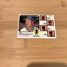 1973 Topps # 646 Del Crandall Vg/Ex