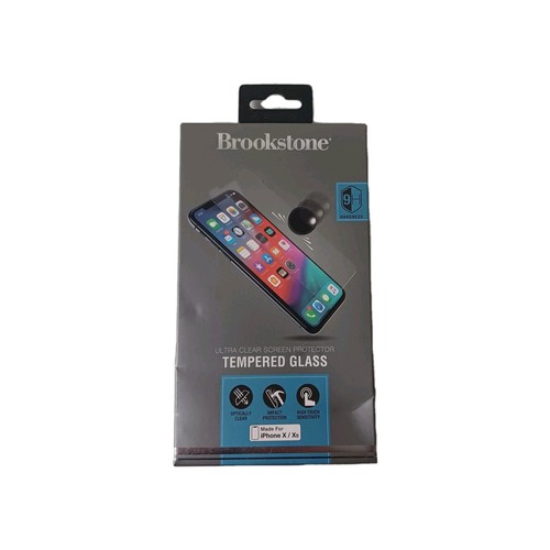 Brookstone Screen Protector NEW For iPhone X & XS -Tempered Glass -Ultra Clear - Picture 1 of 10