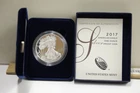 2017 W US Proof Silver Eagle $1 Box/COA Original
