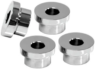 Adaptadores de ângulo de riser de árvore tripla LA Choppers - Bicicleta de rua cromada motocicleta - Imagem 2 de 4