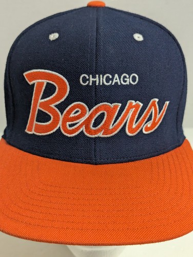 Chicago Bears NFL Mitchell & Ness Vintage Collection Script Snapback Hat Cap - Picture 5 of 8