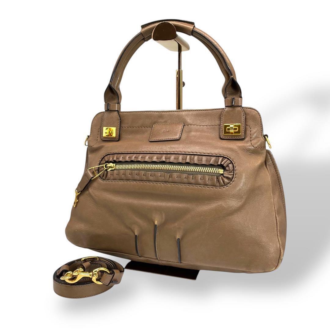 バッグ Chloe margareth 2way bag y2k moca Chloe Women Margareth 2Way Bag Y2K Moca Vintage Timeless