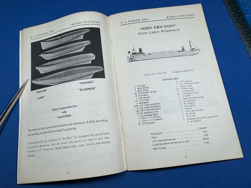 Vintage A.J. Fisher SHIPS Scale Model Fittings CATALOG No.48 8.5" x 5.5" 46 PGS - Picture 4 of 16
