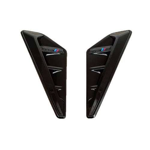 For BMW X5 G05 X5M 2019-2021 Bright black Car Shark Gills Side Fender Vent trim - Picture 9 of 10
