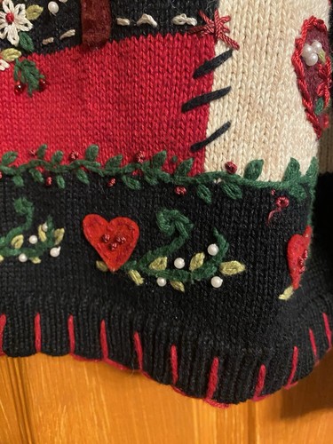 Vintage Heirloom Collectibles Y2K Valentine Sweater READ Description! - Picture 8 of 12