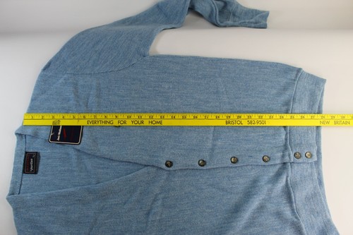 NEW Vintage Jack Nicklaus Puritan Cardigan Sweater Large Blue Bear Logo Acrylic - Picture 10 of 11