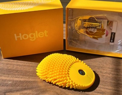 HedgeHog Hoglet Fidget Mouse Wireless Optical Tactile Ergonomic Apricot