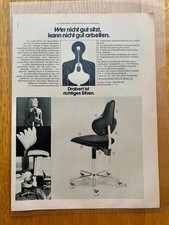 Drabert Minden Stuhl Chair 70s retro 1975 Vintage Ad Werbung Reklame V3