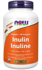 Inulina orgánica NOW (227 gr), apoya la buena salud del colon