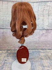 Kemper YVETTE Doll Wig Human Hair Size 7-8 AUBURN Long Curls Bangs