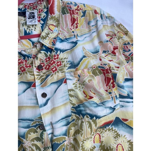 Vintage Kennington Mens Retro Tropical Hawaiian Button Up Shirt Size XL Novelty - Picture 3 of 7