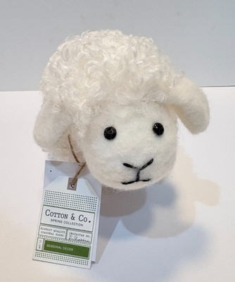 Adorable Mini Felt Standing Sheep Lamb 7'' EASTER Spring Tabletop Decor NEW!