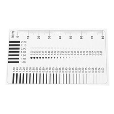 Shape Measuring Tool Clear Plastic Ruler Transparent Measurement