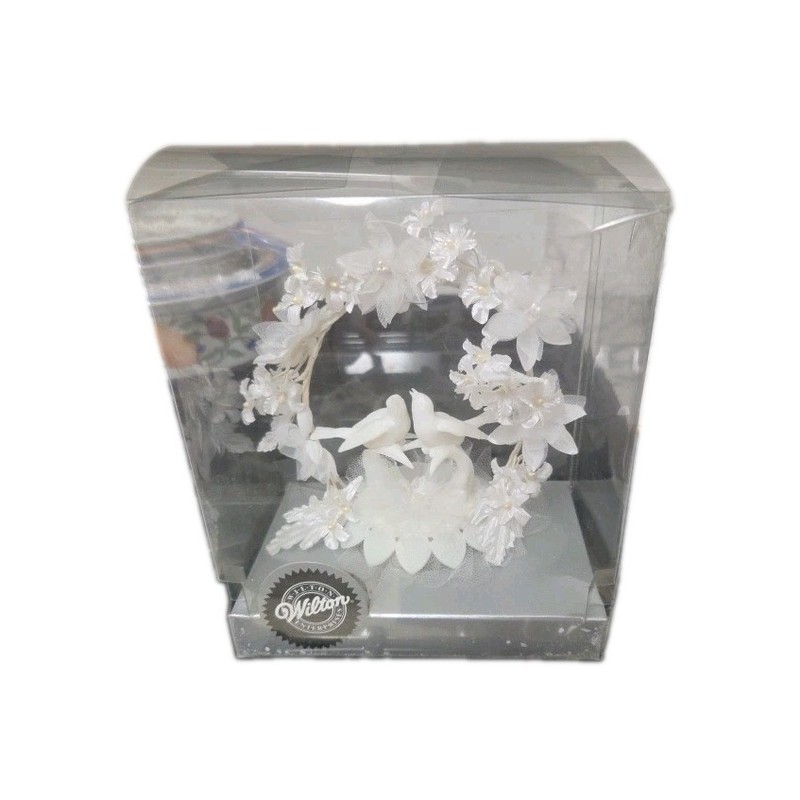 Wilton Enterprises Petite Spring SongWhite Wedding Ornament Centerpiece, Mint