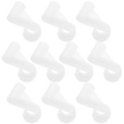  10PCS Clothes Rod Bracket: Closet Hanging Rod Support Hook Storage Organizer