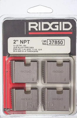 #ad 37825 1 2quot; 12R NPT Ridgid Alloy Pipe Threading Dies Set 4 USA $49.99
