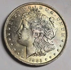 1885-O Morgan Silver Dollar GEM BU TONED!