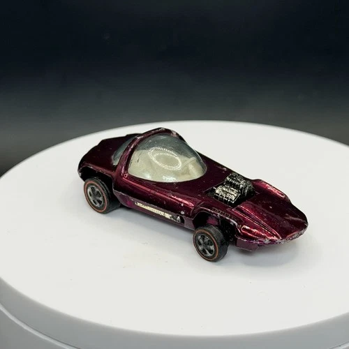 Vintage Hot Wheels Redline Silhouette Dark Magenta - Hard To Find, US Base