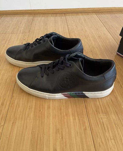 Tommy Hilfiger Jeans Leather Navy Casual Shoes Sneakers Ladies Sizes 38 - Picture 8 of 10