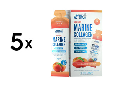 5 x Applied Nutrition Liquid Marine Collagen (10x30g) Peach (86,66 EUR/kg)