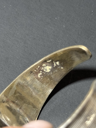 Brazalete Cleopatra egipcio vintage de plata de ley 925 - Imagen 18 de 24