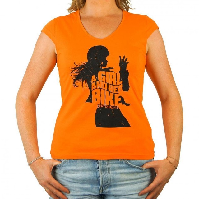 T-Shirt L Entourloop Motorcycle pour Femme L Entourloop Motorcycle Taille M Lady