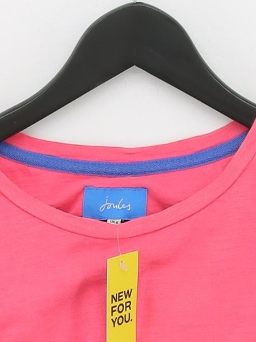 Joules Damen T-Shirt UK 8 Rosa 100% Baumwolle Kurzarm Rundhals Basic - Bild 3 von 6