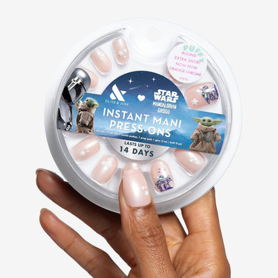 Instant Mani Press-On Nails (Glue) | Star Wars: the Mandalorian & Grogu | 42 Fak