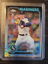 2024 Topps Chrome Logofractor Edition - Bryan Woo #172 (RC)