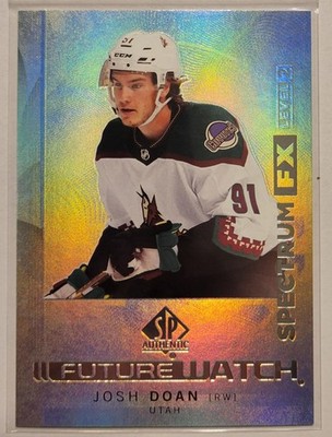 2024-25 SP Authentic Spectrum Fx Gold Future Watch Josh Doan RC 07/50 
