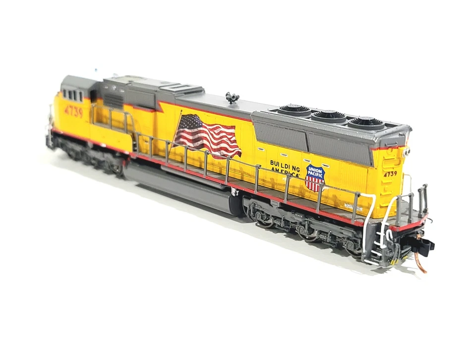 Overland OMI UP EMD SD70M Union Pacific Flared Radiators #4739 N Brass #2942.1 - Image 4 of 4