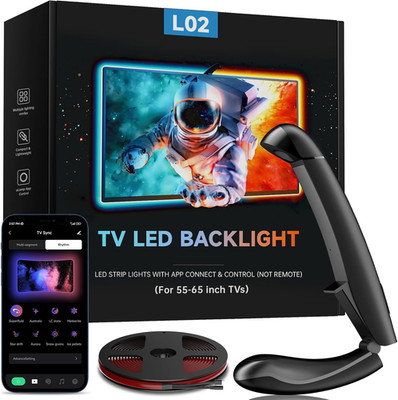 TV LED Backlight with Sensor, LED Sync Lights for TV 55-65 Inch, Smart Camera Sy