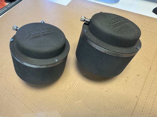 ¡LIMPIO!! ALTEC 802C Primer Modelo Pintura Arrugas Negro Par - Imagen 12 de 12