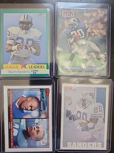 28 card BARRY SANDERS lot  all different  from the early 90s  Detroit Lions - Afbeelding 3 van 8
