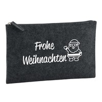Kulturbeutel Frohe Weihnachten Weihnachtsmann Geschenkidee Frohe Weihnachten Ges