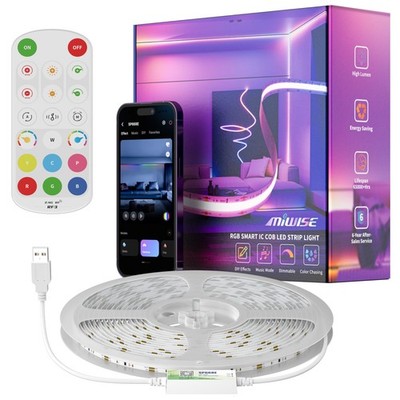 5V USB COB Lights,RGB IC with App Control,Bluetooth Addressable Music Sync Co...